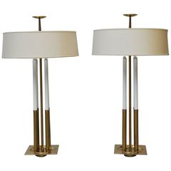 Tommi Parzinger for Stiffel Brass Table Lamps 10