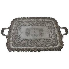 Large Early 19th Century Antique Old Sheffield Tray, circa 1830
