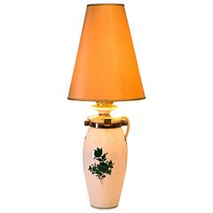 Augarten Maria Theresia Green Rose Porcelain Lamp with Original Shade 6