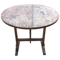 Antique 19th Century French Oak Wine Tasting Table