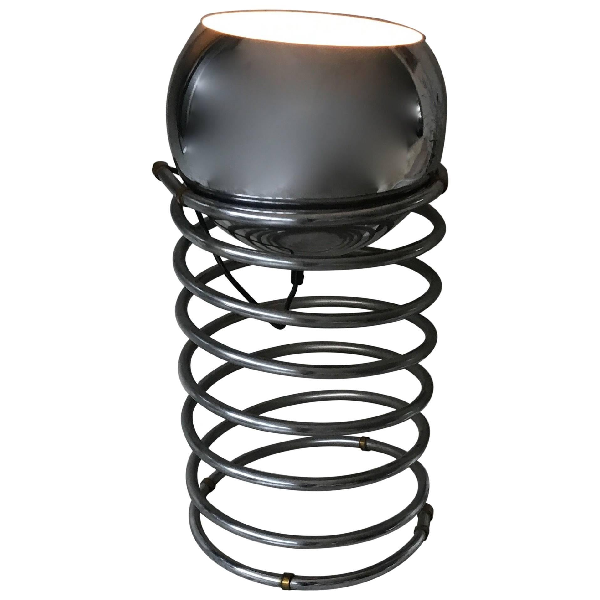 Modern 1970s Spiral Table or Floor Lamp Attributed to Ingo Maurer For Sale