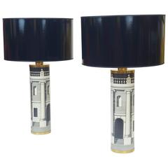 Pair of Table lamps by Piero Fronasetti, Italy, 1960
