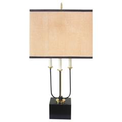 Mid-Century Bouillotte-Style Table Lamp After Tommi Parzinger