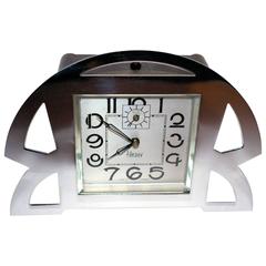 Used Superb 1930s Art Deco Alarm Clock by Blangy, France