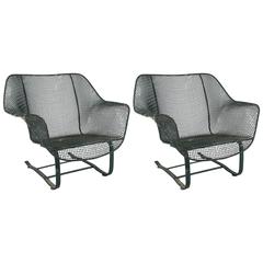 Pair of 1950s Russell Woodard Sculptura Lounge Chairs