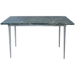 Vintage 1970s Steel and Marble Table 10