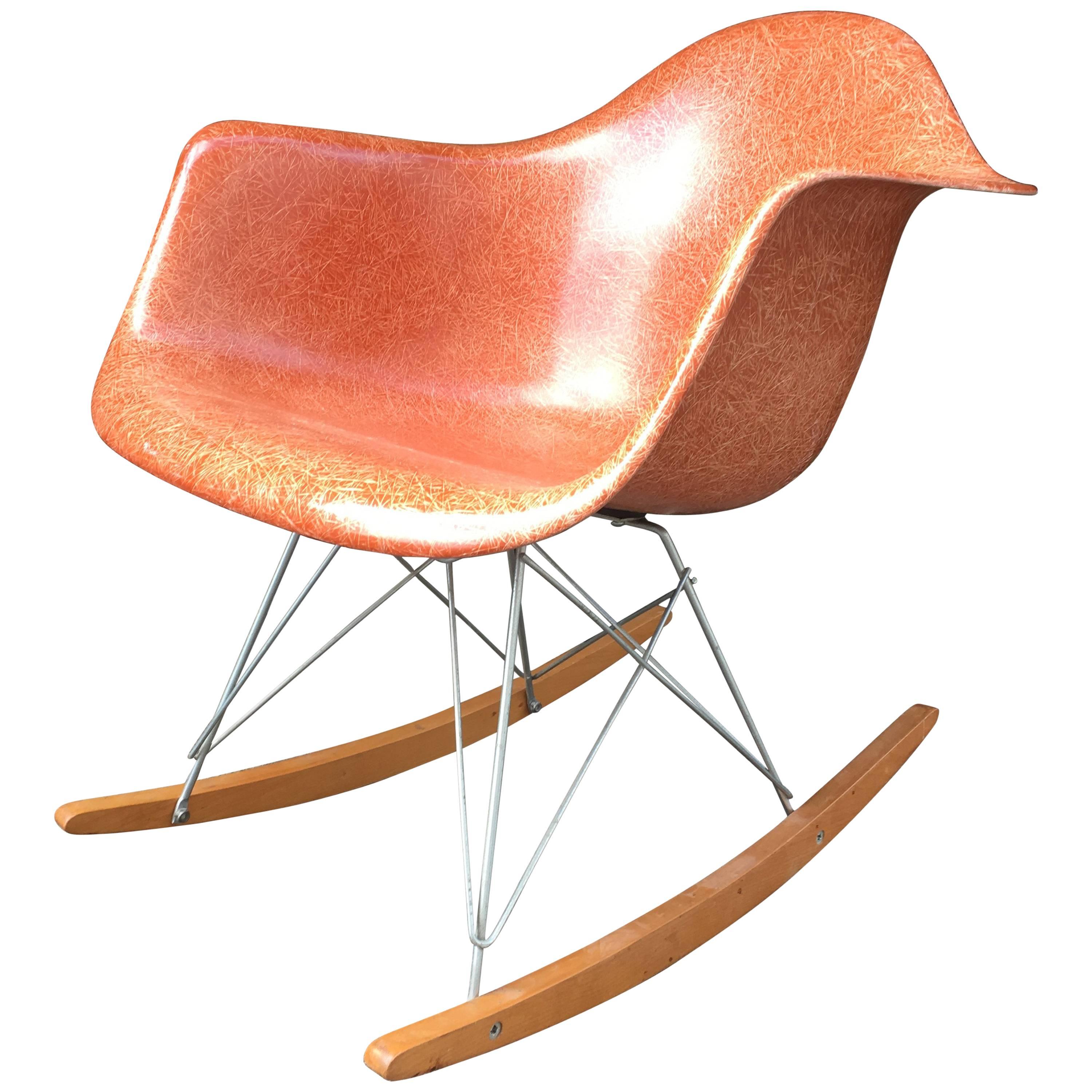 Herman Miller Eames Terra Cotta RAR Rocking Chair