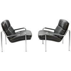 Inviting Pair of Club Chairs by Jørgen Kastholm for Kusch & Co.