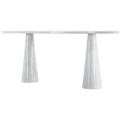 Angelo Mangiarotti "Eros" Console in Marble, circa 1970, Table Skipper