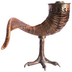 1970s Horn and Bronze Decorative Object by Anthony Redmile