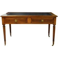 Antique 19th Century, Walnut Partners Library Table