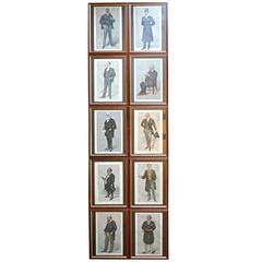 Collection of Ten 19th Century Framed “Spy Prints” from Vanity Fair