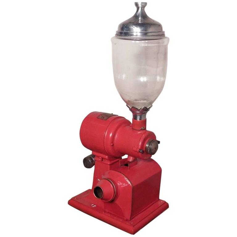 1950s UNO Commercial Coffee Bean Grinder Industrial Antique Grocer Shop Display For Sale 1950s UNO Commercial Coffee Bean Grinder Industrial Antique Grocer Shop Display For Sale