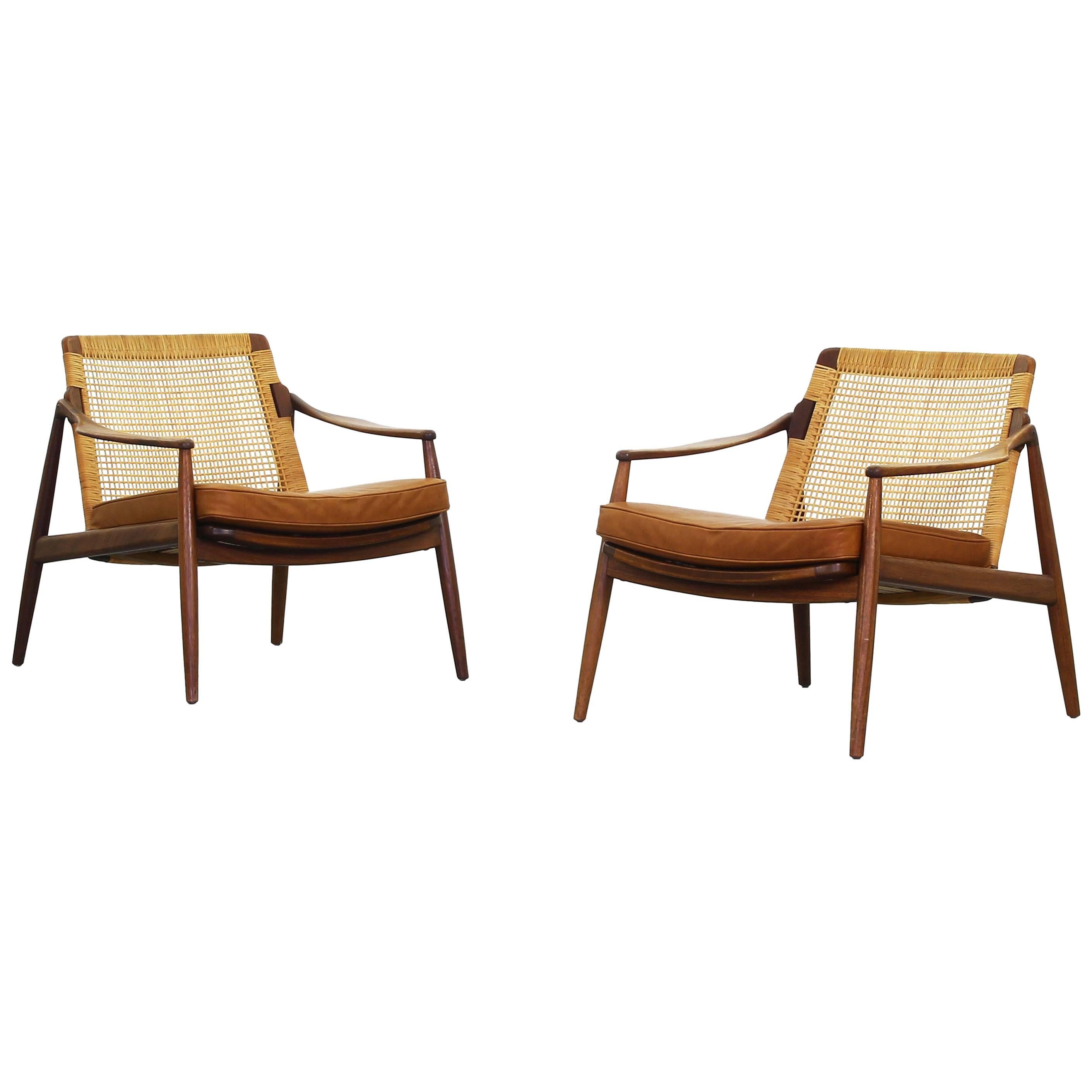 Beautiful Pair of Lounge Easy Chairs by Hartmut Lohmeyer for Wilkhahn No.2