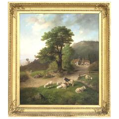 Antique "A Farm in Bavaria" by Carl Jutz