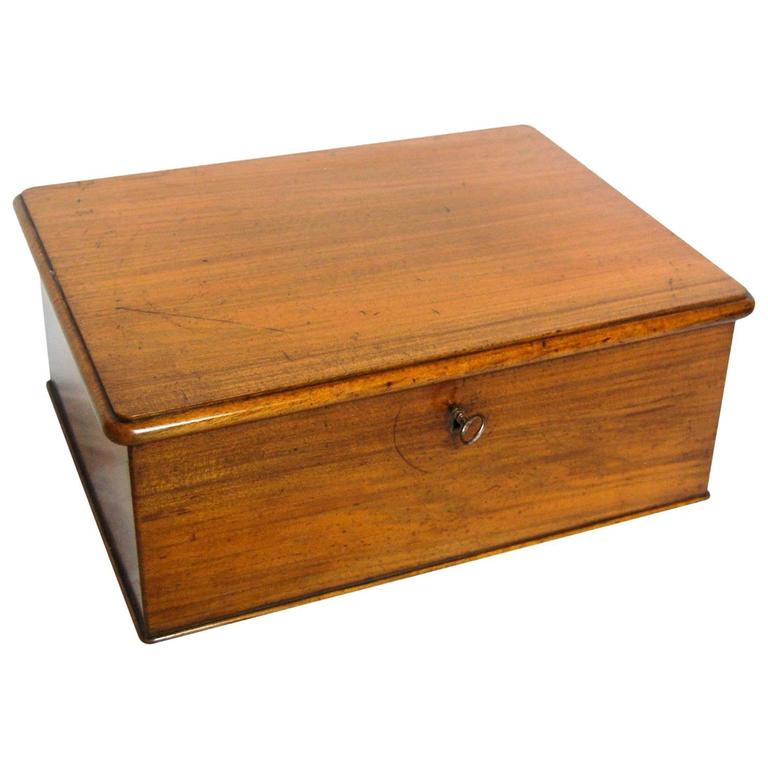 Victorian Walnut Cartridge Storage Box at 1stDibs