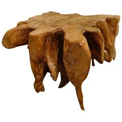 Teak Root Multi Leg Coffee Table, India, Contemporary Teak Root Multi Leg Coffee Table, India, Contemporary
