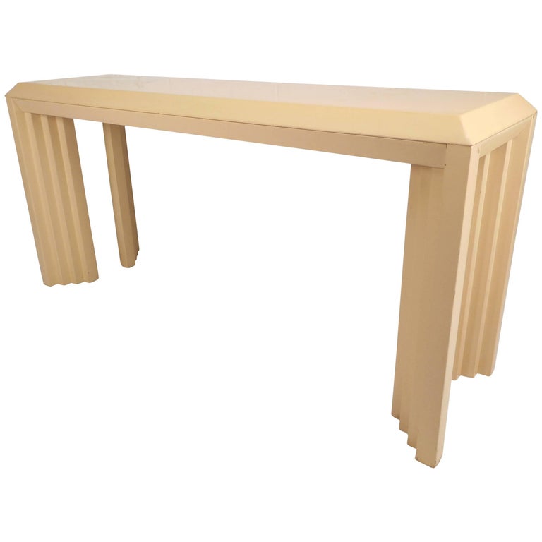 Vintage Lacquered Console Table by Lane Furniture Company at 1stDibs