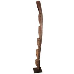 19th Century Tribal Teak Wood Ladder 8