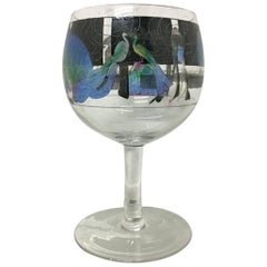 Hand-Painted Wine Glass by Vetri Della Arte 'Vedar'