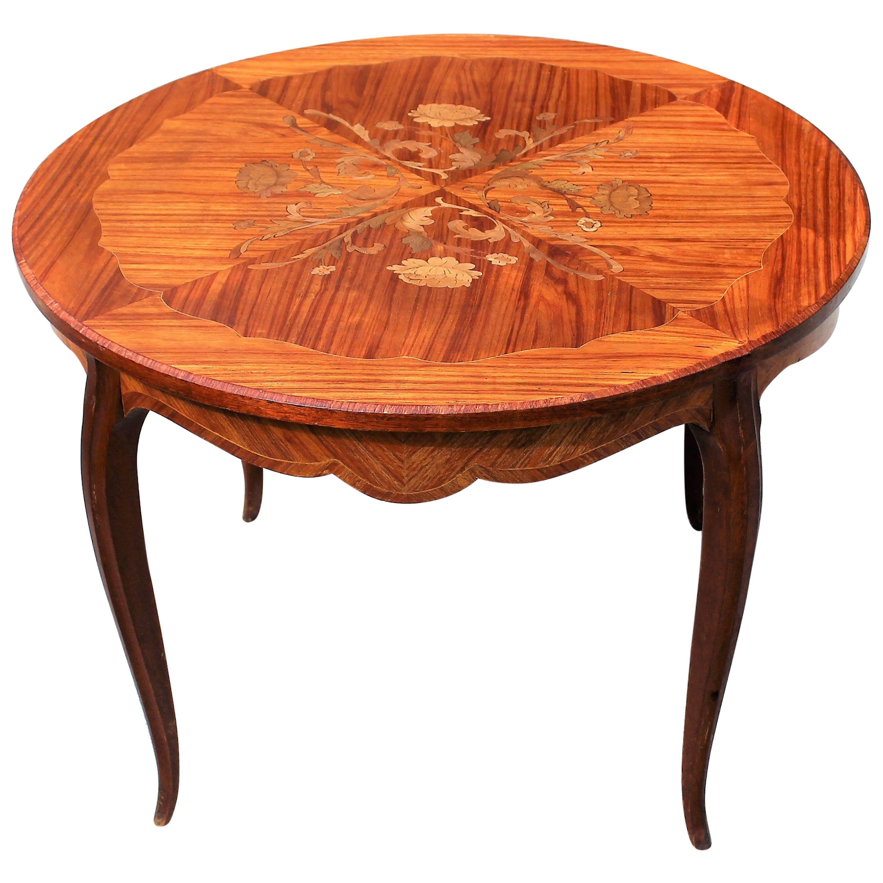 Fine French Art Deco Exotic Mahogany Accent or Gueridon Table, circa 1930