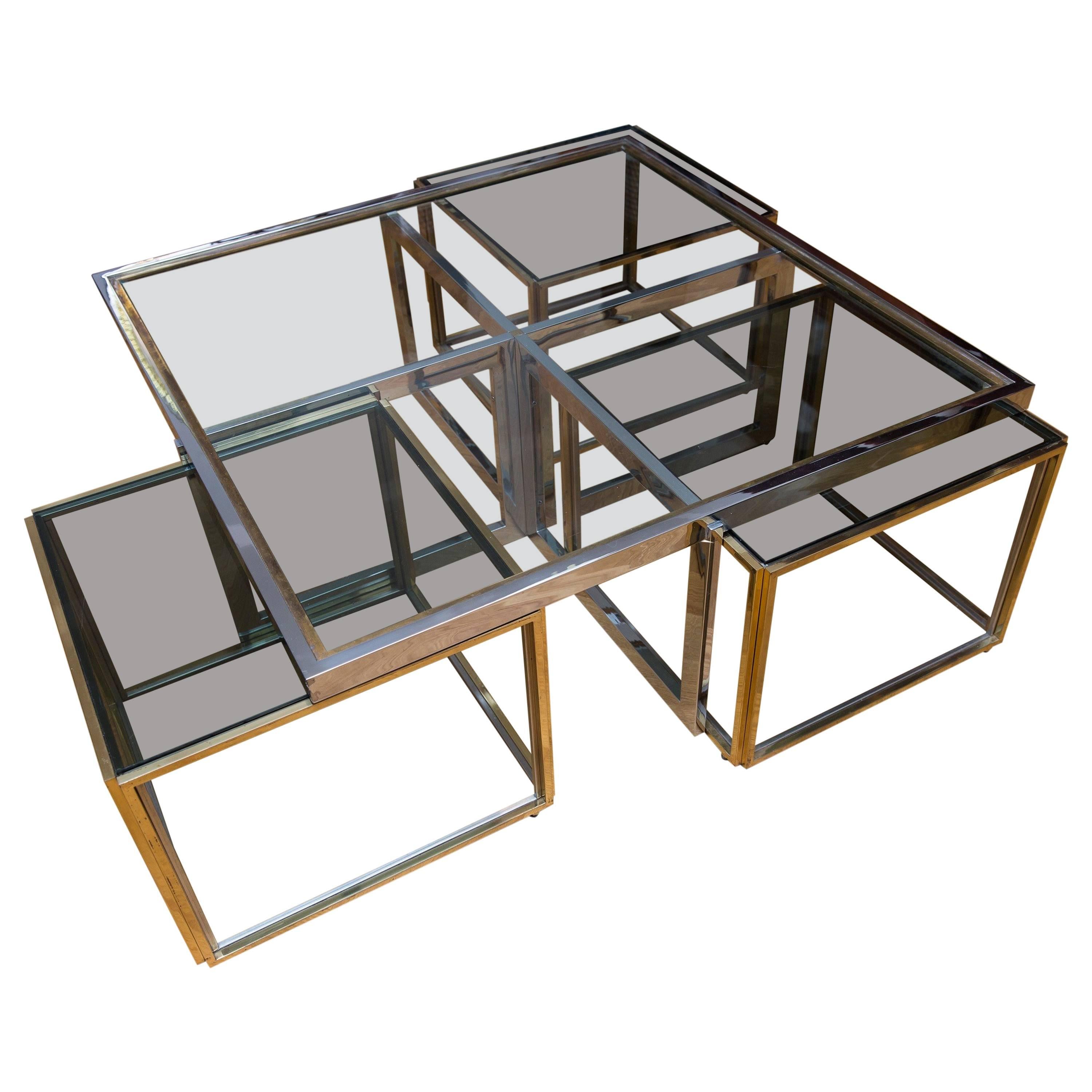 Low Table by Maison Jean Charles, France, circa 1970 For Sale