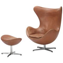 Egg Chair and Ottoman by Arne Jacobsen for Fritz Hansen 9