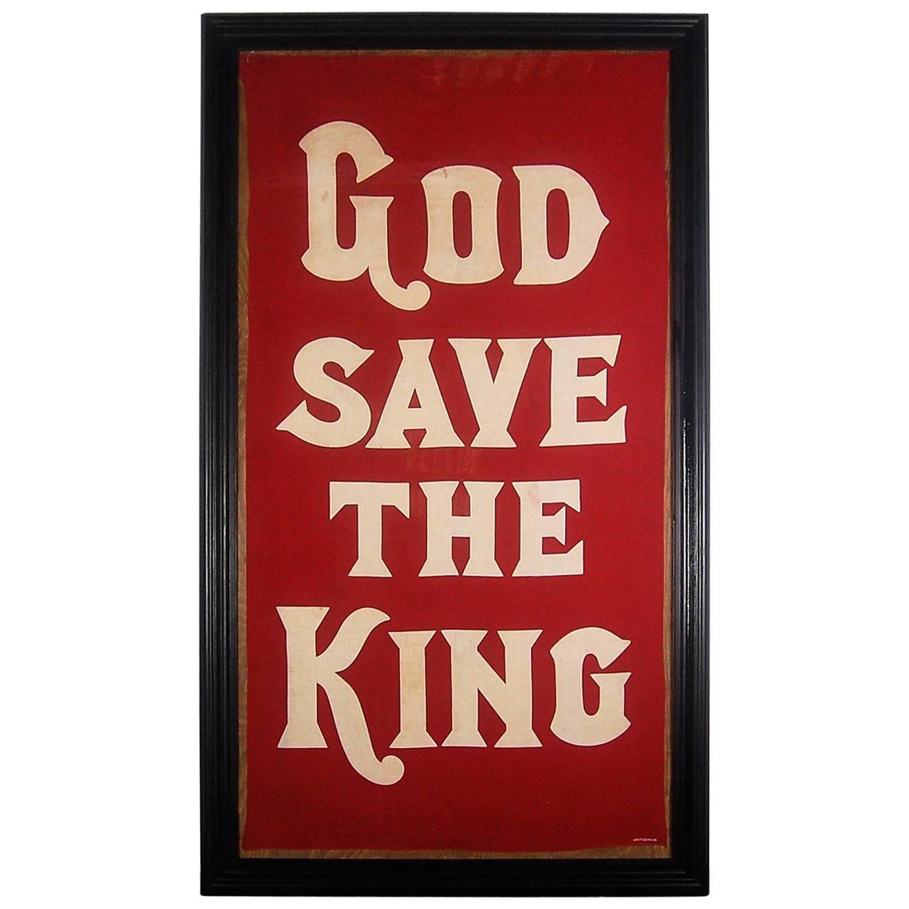 God Save The King Coronation Banner, 1937