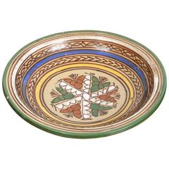 Decorative Moroccan Antique Pottery Bowl 1