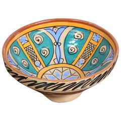 19th Century Handcrafted Moroccan Couscous Bowl 7
