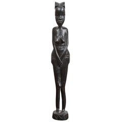 Decorative Hand-Carved African Statue from Kenya