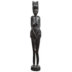 Decorative Hand-Carved African Statue from Kenya 2