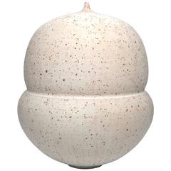 Lovely Ceramic Vessel in Speckled Matte Glaze by Jeffrey Loura, 2016