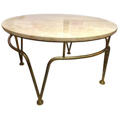 1940 French Style Brass Coffee Table 10