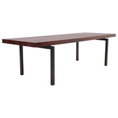 Rosewood Coffee Table with Steel Legs by HW Klein for Bramin Mobler