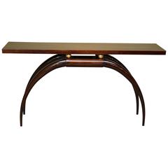 Art Deco French Consoles in Walnut