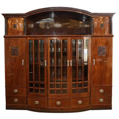 Hungarian Credenza or Bookcase in Palisander Wood