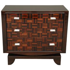 Art Deco French Macassar and Palisander Chest of Drawers