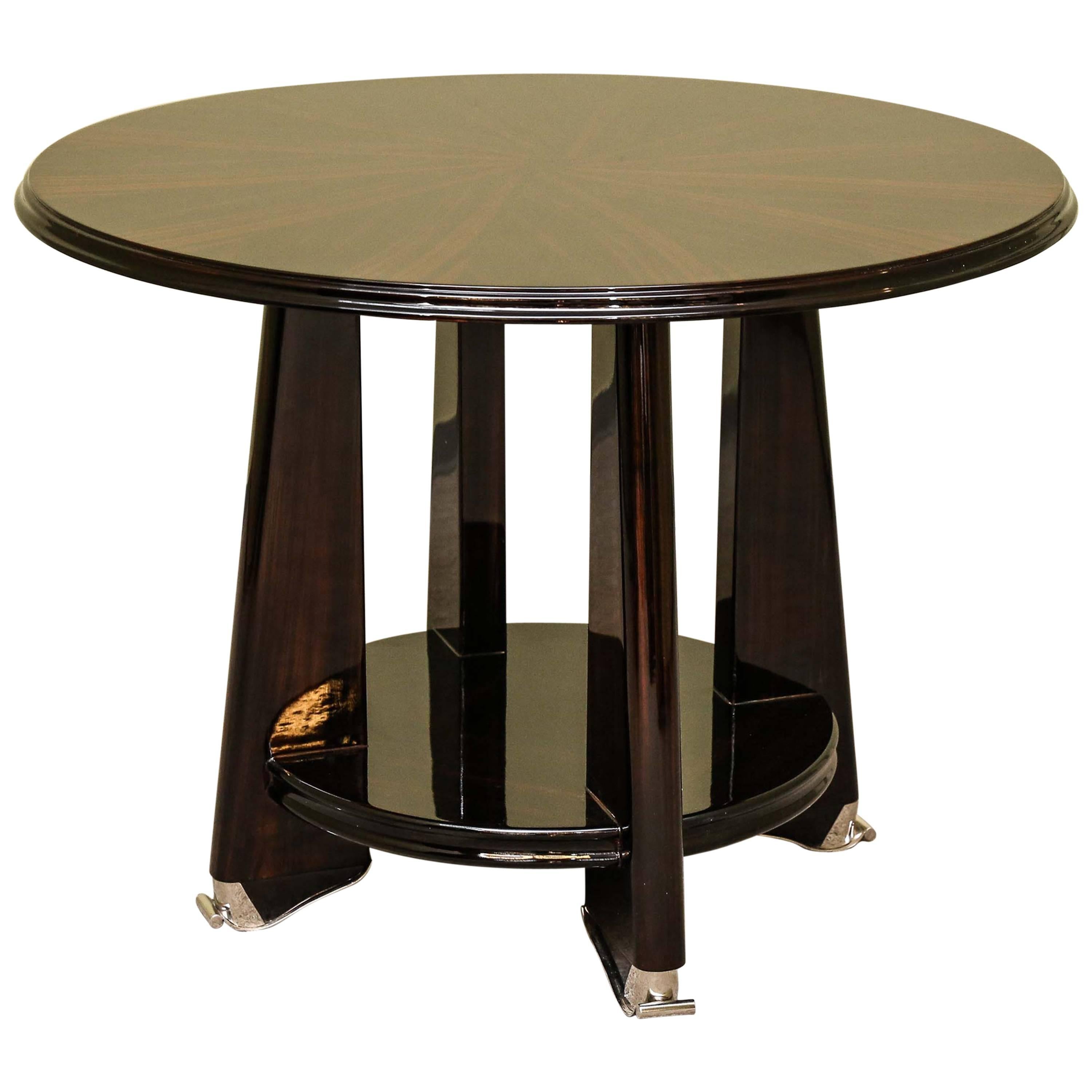 Art Deco Side Table in Macassar