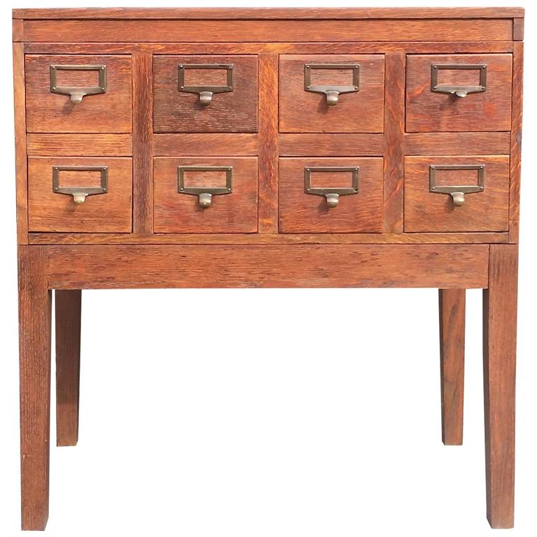 Card Catalog Drawers 6 For Sale On 1stdibs