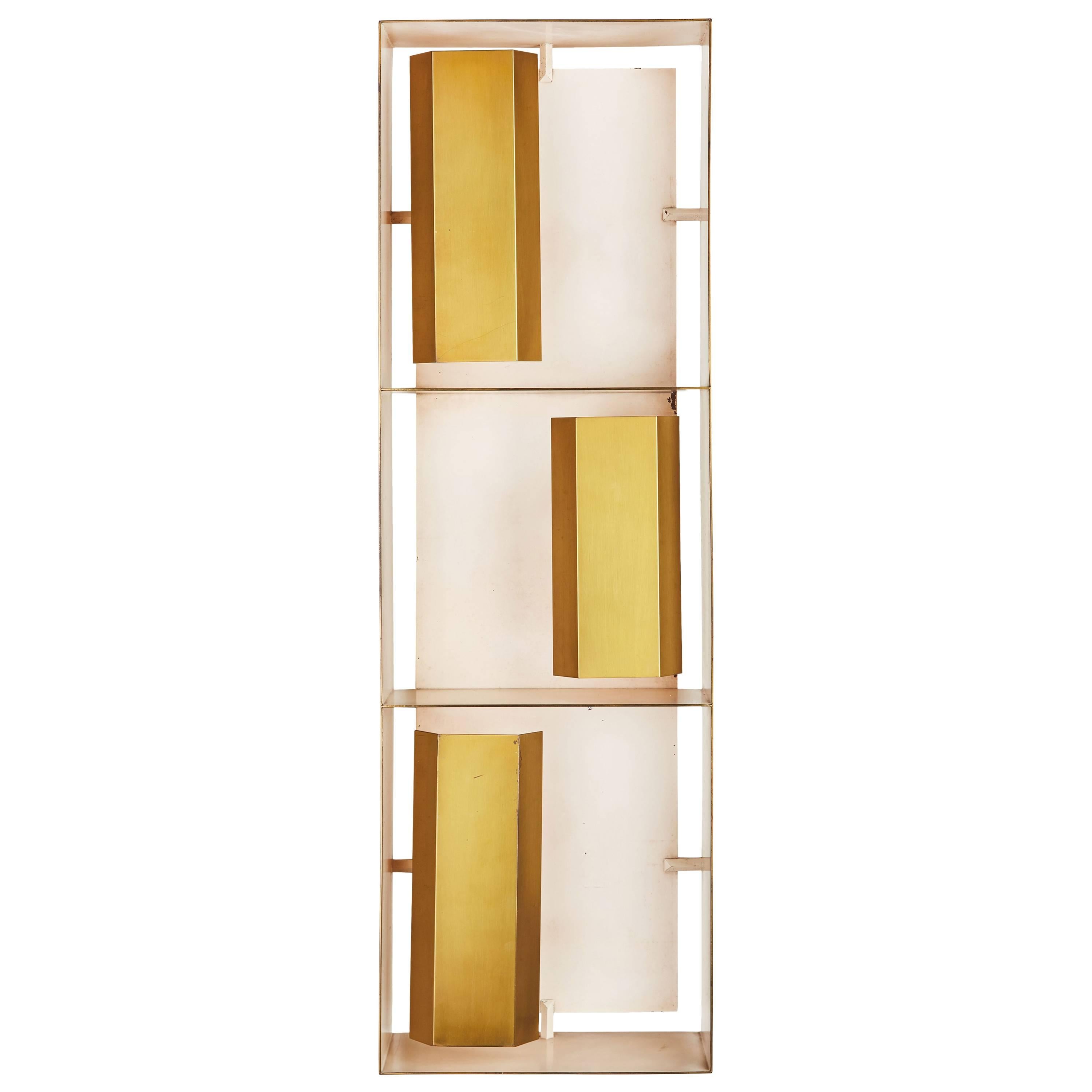 Rare Brass Wall Light by Gio Ponti for Arredoluce