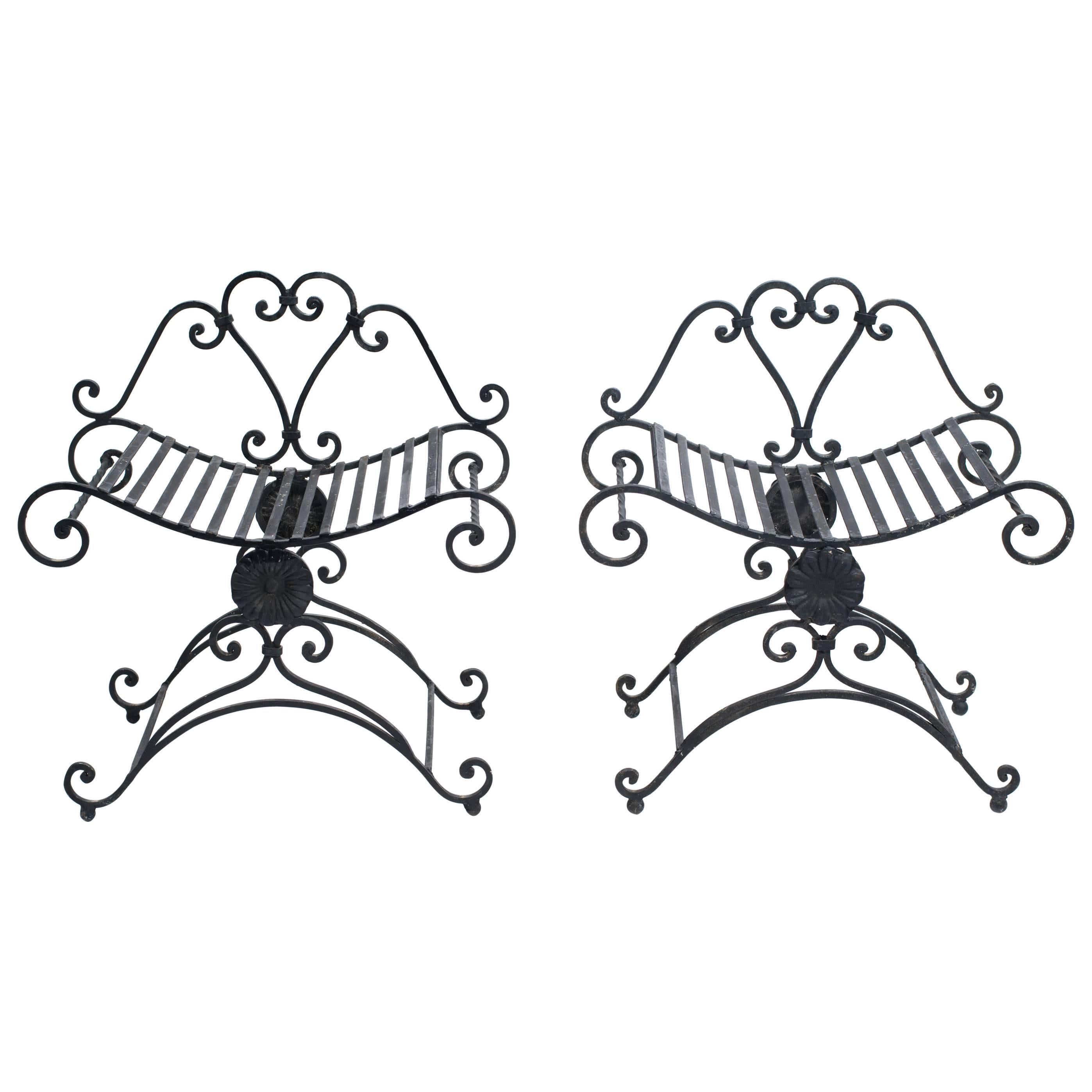 Classical Iron Benches