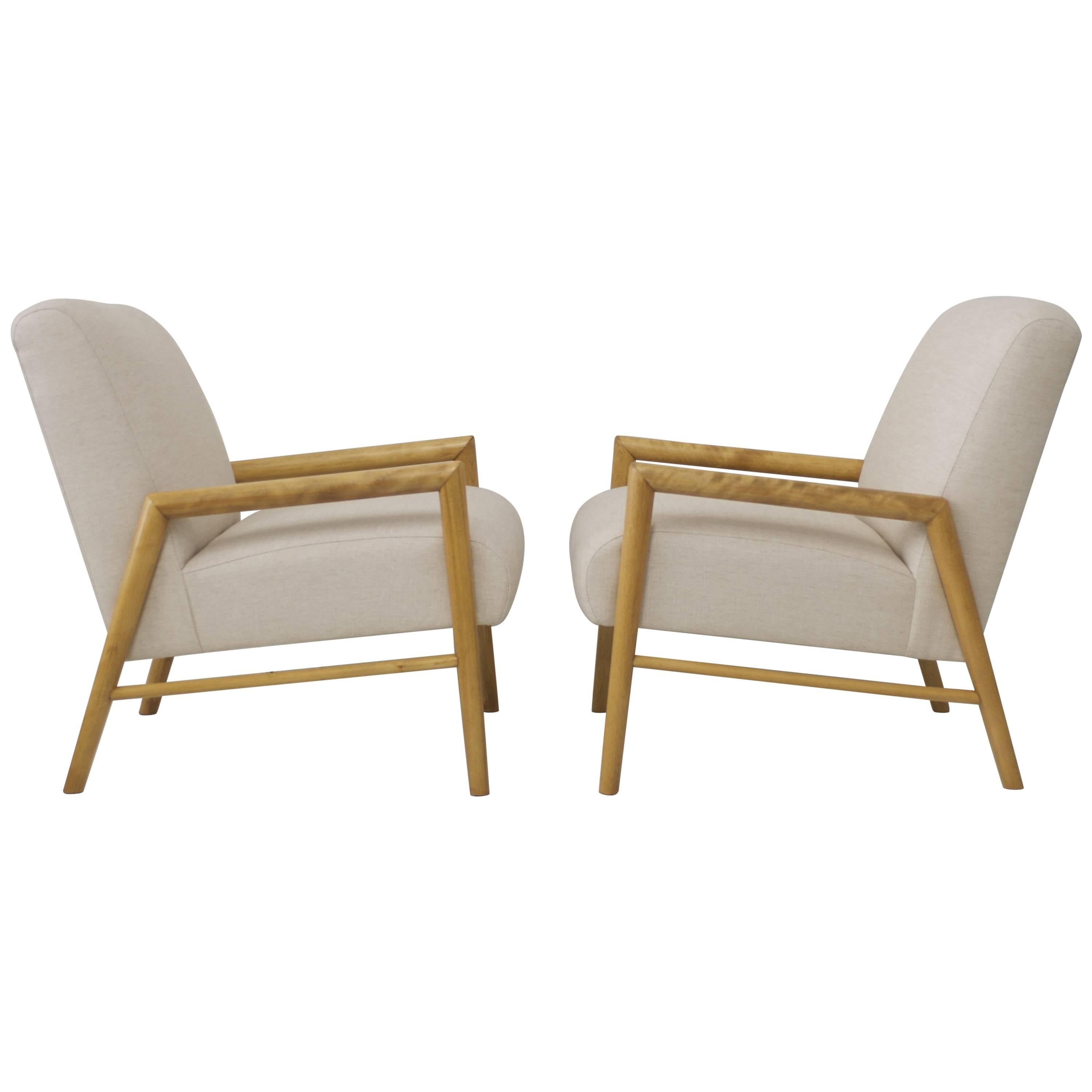 Pair of Lounge Chairs by Leslie Diamond