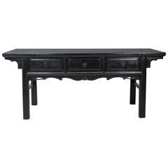 19th Century Chinese Three-Drawer Table 10
