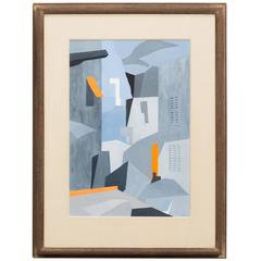 Abstract Cityscape Painting by Richard Harold Redvers Taylor