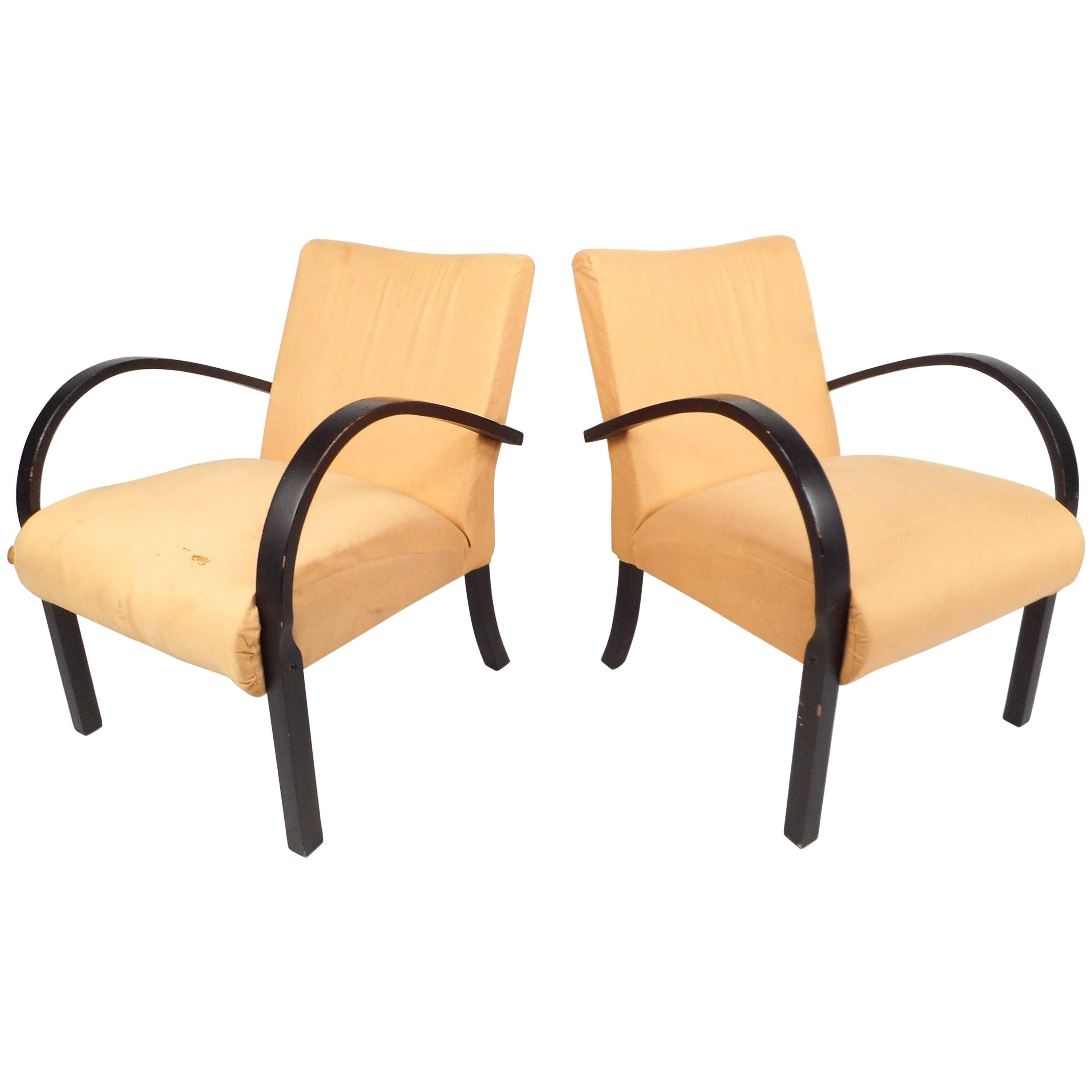 Unique Mid-Century Modern Lounge Chairs
