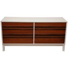 Martinsville Rosewood, Walnut and Lacquer Credenza or Dresser, 1960s, USA