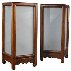19th Century Pair of Chinese Tabletop Lanterns 12