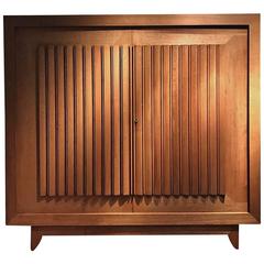 1940s Ribbed Front Cabinet, France