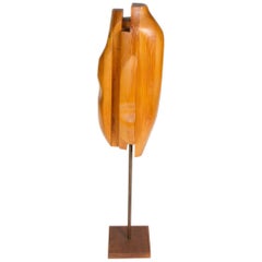 Modernist Pinewood Sculpture by Anne Kahane 12